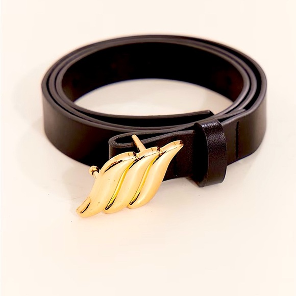 Wing Belt Black and Gold - Picture 2 of 3